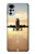 W3837 Airplane Take off Sunrise Funda Carcasa Case y Caso Del Tirón Funda para Motorola Moto G22