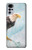 W3843 Bald Eagle On Ice Funda Carcasa Case y Caso Del Tirón Funda para Motorola Moto G22