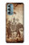 W2102 Thai Art Buddha on Elephant Funda Carcasa Case y Caso Del Tirón Funda para Motorola Moto G Stylus 5G (2022)