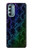 W3366 Rainbow Python Skin Graphic Print Funda Carcasa Case y Caso Del Tirón Funda para Motorola Moto G Stylus 5G (2022)