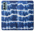 W3671 Blue Tie Dye Funda Carcasa Case y Caso Del Tirón Funda para Motorola Moto G Stylus 5G (2022)