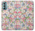 W3688 Floral Flower Art Pattern Funda Carcasa Case y Caso Del Tirón Funda para Motorola Moto G Stylus 5G (2022)