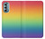 W3698 LGBT Gradient Pride Flag Funda Carcasa Case y Caso Del Tirón Funda para Motorola Moto G Stylus 5G (2022)