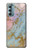 W3717 Rose Gold Blue Pastel Marble Graphic Printed Funda Carcasa Case y Caso Del Tirón Funda para Motorola Moto G Stylus 5G (2022)
