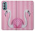 W3805 Flamingo Pink Pastel Funda Carcasa Case y Caso Del Tirón Funda para Motorola Moto G Stylus 5G (2022)