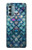 W3809 Mermaid Fish Scale Funda Carcasa Case y Caso Del Tirón Funda para Motorola Moto G Stylus 5G (2022)