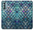 W3809 Mermaid Fish Scale Funda Carcasa Case y Caso Del Tirón Funda para Motorola Moto G Stylus 5G (2022)