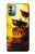 W0841 Pirates Black Pearl Funda Carcasa Case y Caso Del Tirón Funda para Nokia G11, G21