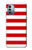 W2364 Red and White Striped Funda Carcasa Case y Caso Del Tirón Funda para Nokia G11, G21