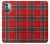 W2374 Tartan Red Pattern Funda Carcasa Case y Caso Del Tirón Funda para Nokia G11, G21