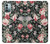 W2727 Vintage Rose Pattern Funda Carcasa Case y Caso Del Tirón Funda para Nokia G11, G21