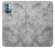 W2845 Gray Marble Texture Funda Carcasa Case y Caso Del Tirón Funda para Nokia G11, G21