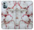 W2920 Bloody Marble Funda Carcasa Case y Caso Del Tirón Funda para Nokia G11, G21