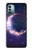 W3324 Crescent Moon Galaxy Funda Carcasa Case y Caso Del Tirón Funda para Nokia G11, G21