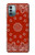 W3355 Bandana Red Pattern Funda Carcasa Case y Caso Del Tirón Funda para Nokia G11, G21