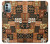 W3460 Mali Art Pattern Funda Carcasa Case y Caso Del Tirón Funda para Nokia G11, G21