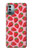 W3719 Strawberry Pattern Funda Carcasa Case y Caso Del Tirón Funda para Nokia G11, G21