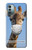 W3806 Funny Giraffe Funda Carcasa Case y Caso Del Tirón Funda para Nokia G11, G21