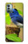 W3839 Bluebird of Happiness Blue Bird Funda Carcasa Case y Caso Del Tirón Funda para Nokia G11, G21