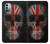 W3848 United Kingdom Flag Skull Funda Carcasa Case y Caso Del Tirón Funda para Nokia G11, G21