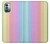 W3849 Colorful Vertical Colors Funda Carcasa Case y Caso Del Tirón Funda para Nokia G11, G21