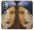 W3853 Mona Lisa Gustav Klimt Vermeer Funda Carcasa Case y Caso Del Tirón Funda para Nokia G11, G21