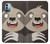 W3855 Sloth Face Cartoon Funda Carcasa Case y Caso Del Tirón Funda para Nokia G11, G21