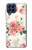 W1859 Rose Pattern Funda Carcasa Case y Caso Del Tirón Funda para Samsung Galaxy M53