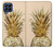 W3490 Gold Pineapple Funda Carcasa Case y Caso Del Tirón Funda para Samsung Galaxy M53