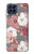 W3716 Rose Floral Pattern Funda Carcasa Case y Caso Del Tirón Funda para Samsung Galaxy M53
