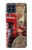 W3856 Vintage London British Funda Carcasa Case y Caso Del Tirón Funda para Samsung Galaxy M53