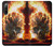 W0863 Hell Fire Skull Funda Carcasa Case y Caso Del Tirón Funda para Sony Xperia 10 IV