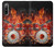 W1431 Skull Drum Fire Rock Funda Carcasa Case y Caso Del Tirón Funda para Sony Xperia 10 IV