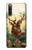 W2841 Vintage Reindeer Christmas Funda Carcasa Case y Caso Del Tirón Funda para Sony Xperia 10 IV