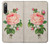 W3079 Vintage Pink Rose Funda Carcasa Case y Caso Del Tirón Funda para Sony Xperia 10 IV