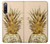 W3490 Gold Pineapple Funda Carcasa Case y Caso Del Tirón Funda para Sony Xperia 10 IV