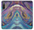 W3676 Colorful Abstract Marble Stone Funda Carcasa Case y Caso Del Tirón Funda para Sony Xperia 10 IV