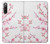 W3707 Pink Cherry Blossom Spring Flower Funda Carcasa Case y Caso Del Tirón Funda para Sony Xperia 10 IV