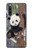 W3793 Cute Baby Panda Snow Painting Funda Carcasa Case y Caso Del Tirón Funda para Sony Xperia 10 IV