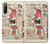 W3820 Vintage Cowgirl Fashion Paper Doll Funda Carcasa Case y Caso Del Tirón Funda para Sony Xperia 10 IV
