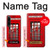 W0058 British Red Telephone Box Funda Carcasa Case y Caso Del Tirón Funda para Sony Xperia 1 IV