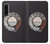 W0059 Retro Rotary Phone Dial On Funda Carcasa Case y Caso Del Tirón Funda para Sony Xperia 1 IV