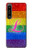 W2900 Rainbow LGBT Lesbian Pride Flag Funda Carcasa Case y Caso Del Tirón Funda para Sony Xperia 1 IV