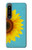 W3039 Vintage Sunflower Blue Funda Carcasa Case y Caso Del Tirón Funda para Sony Xperia 1 IV