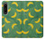 W3286 Banana Fruit Pattern Funda Carcasa Case y Caso Del Tirón Funda para Sony Xperia 1 IV