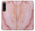 W3670 Blood Marble Funda Carcasa Case y Caso Del Tirón Funda para Sony Xperia 1 IV