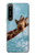 W3680 Cute Smile Giraffe Funda Carcasa Case y Caso Del Tirón Funda para Sony Xperia 1 IV