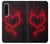 W3682 Devil Heart Funda Carcasa Case y Caso Del Tirón Funda para Sony Xperia 1 IV