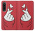 W3701 Mini Heart Love Sign Funda Carcasa Case y Caso Del Tirón Funda para Sony Xperia 1 IV