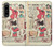 W3820 Vintage Cowgirl Fashion Paper Doll Funda Carcasa Case y Caso Del Tirón Funda para Sony Xperia 1 IV